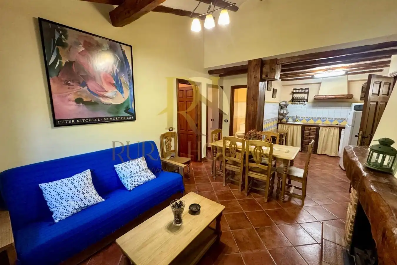 Sala de estar de Casa o chalet en venta en Peralejos de las Truchas con Calefacción, Jardín privado y Parquet