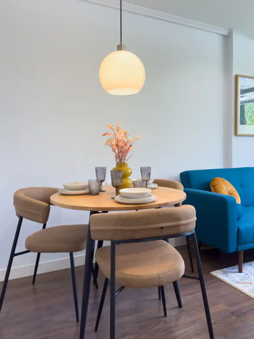 Dining room of Apartments for rent in Madrid  with Air Conditioner, Heating and Furnished