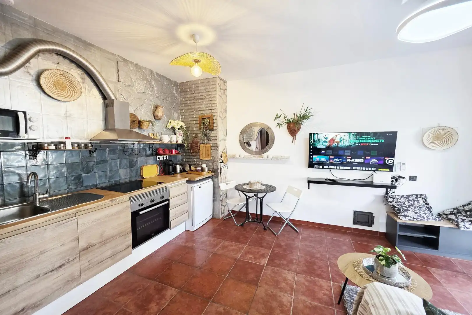 Cuina de Apartament en venda en Benalmádena amb Aire condicionat, Calefacció i Jardí privat