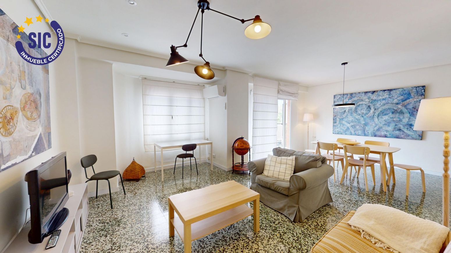 Sala d'estar de Pis en venda en  Valencia Capital amb Calefacció i Balcó