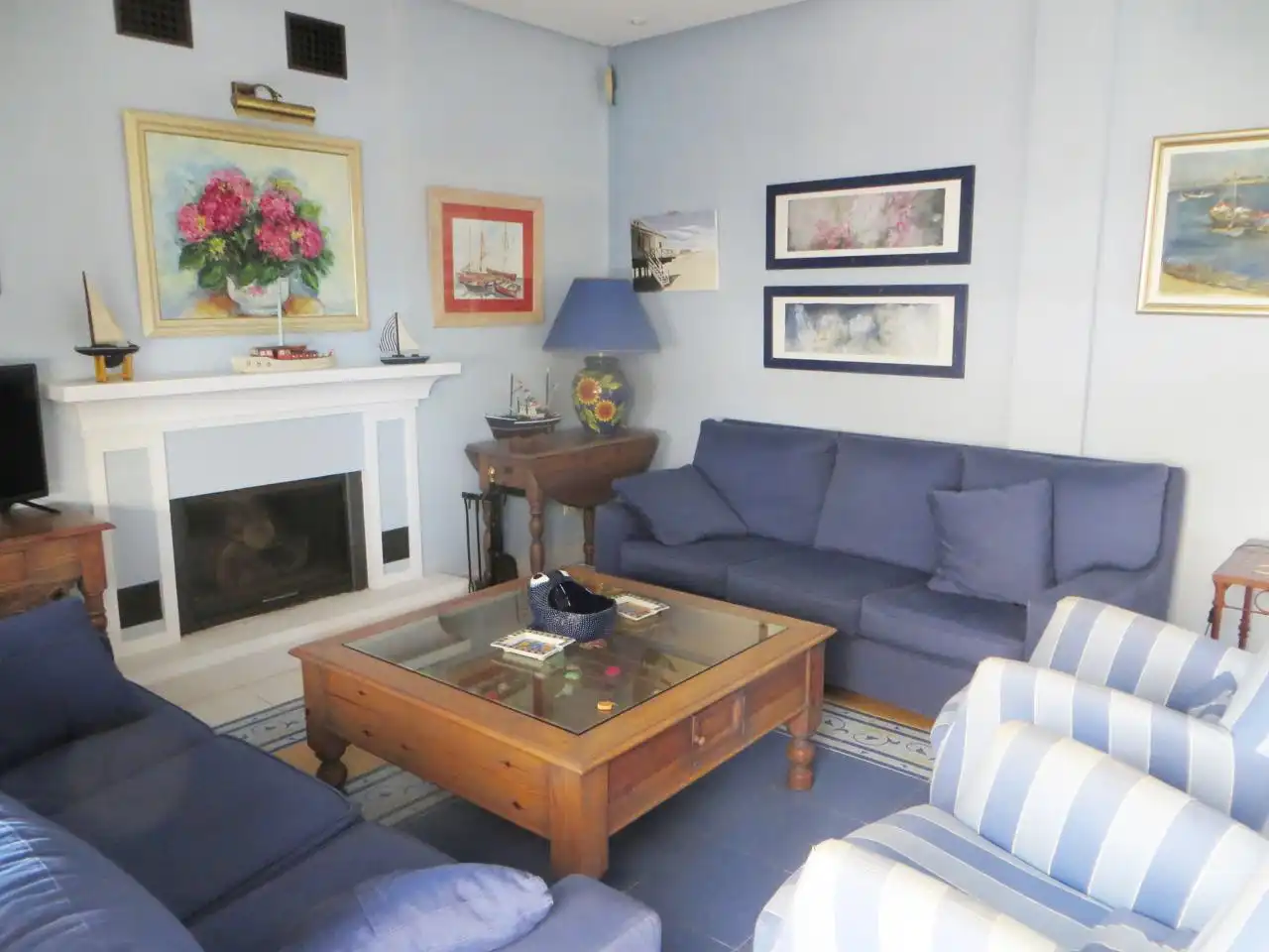 Sala d'estar de Casa o xalet de lloguer en Punta Umbría amb Jardí privat, Moblat i Balcó