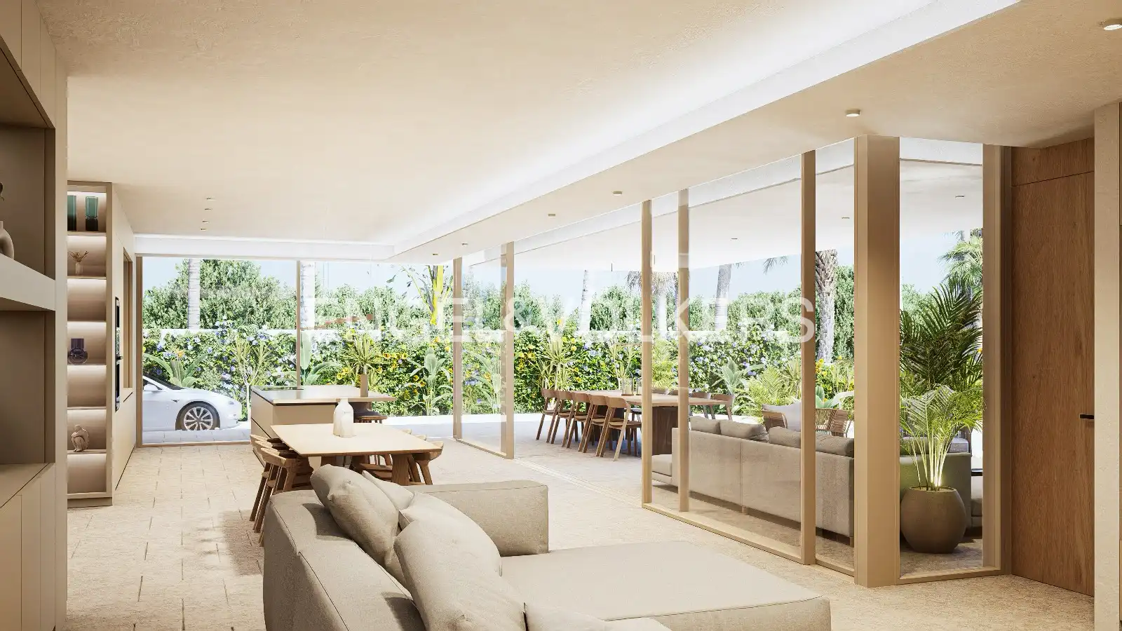 Sala d'estar de Casa o xalet en venda en Elche / Elx amb Aire condicionat, Calefacció i Jardí privat