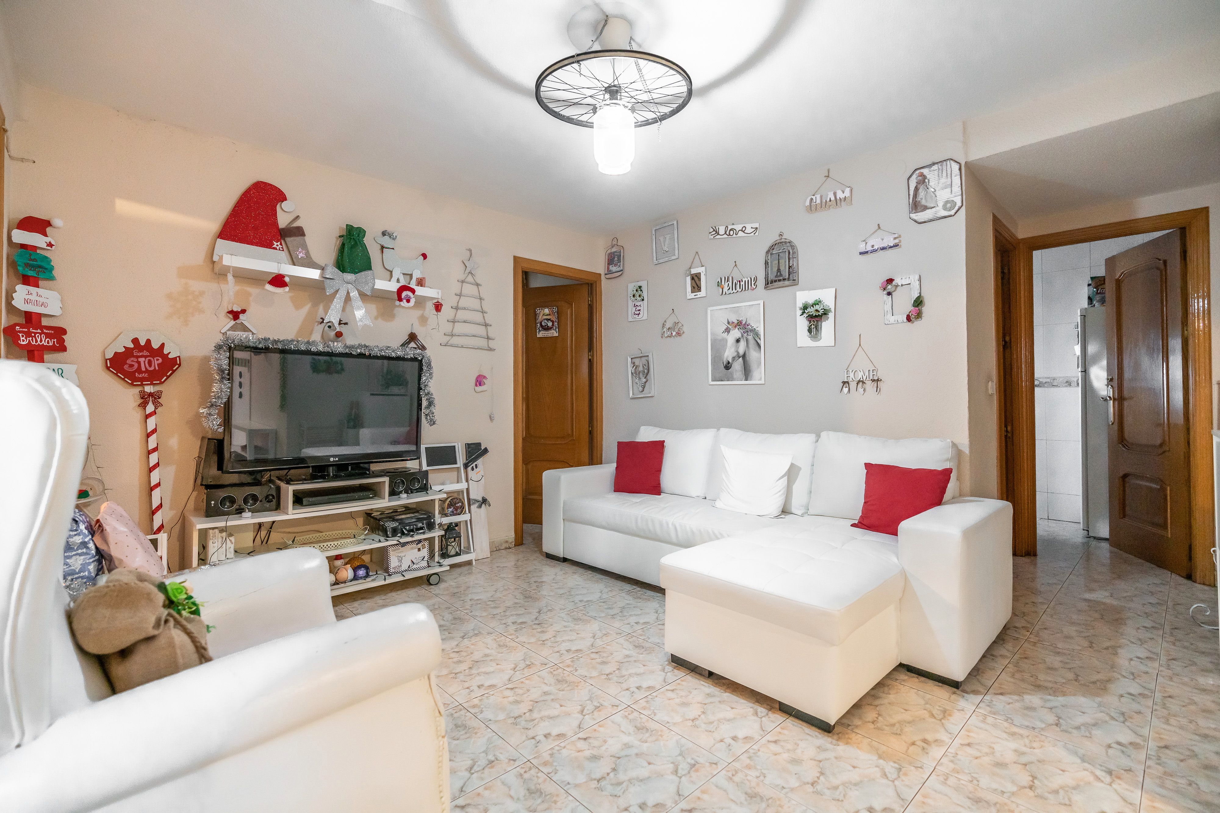 Sala d'estar de Àtic en venda en  Madrid Capital amb Terrassa
