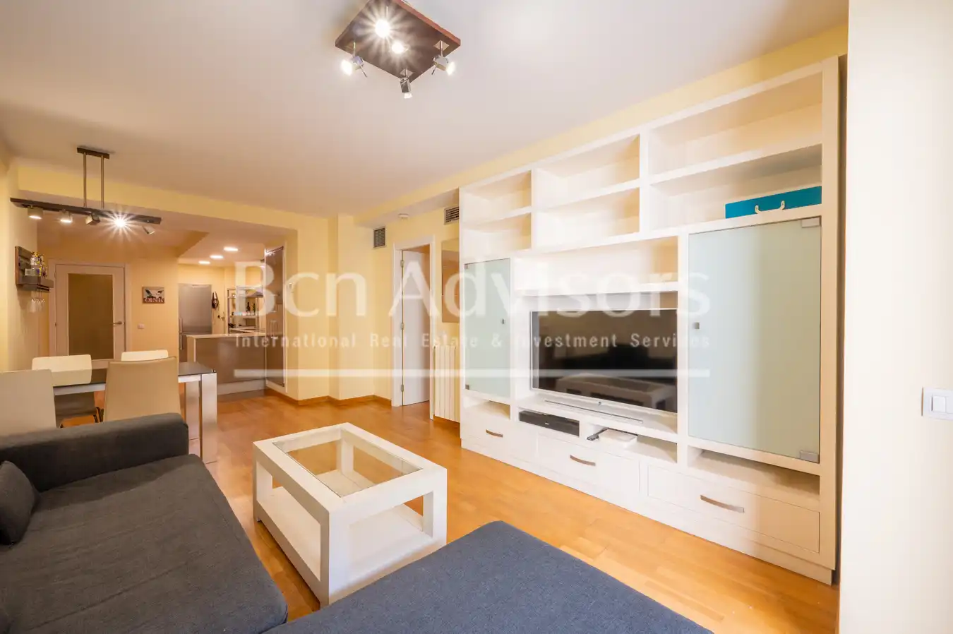 Living room of Flat for sale in Barcelona  with Air Conditioner, Heating and Parquet flooring