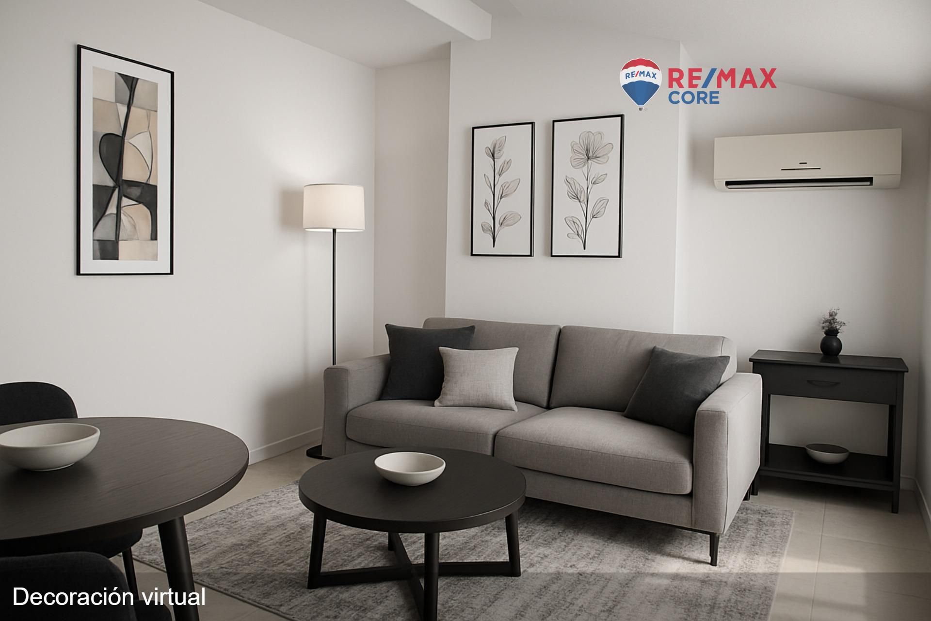 Sala d'estar de Àtic en venda en Puebla de la Calzada amb Aire condicionat i Moblat