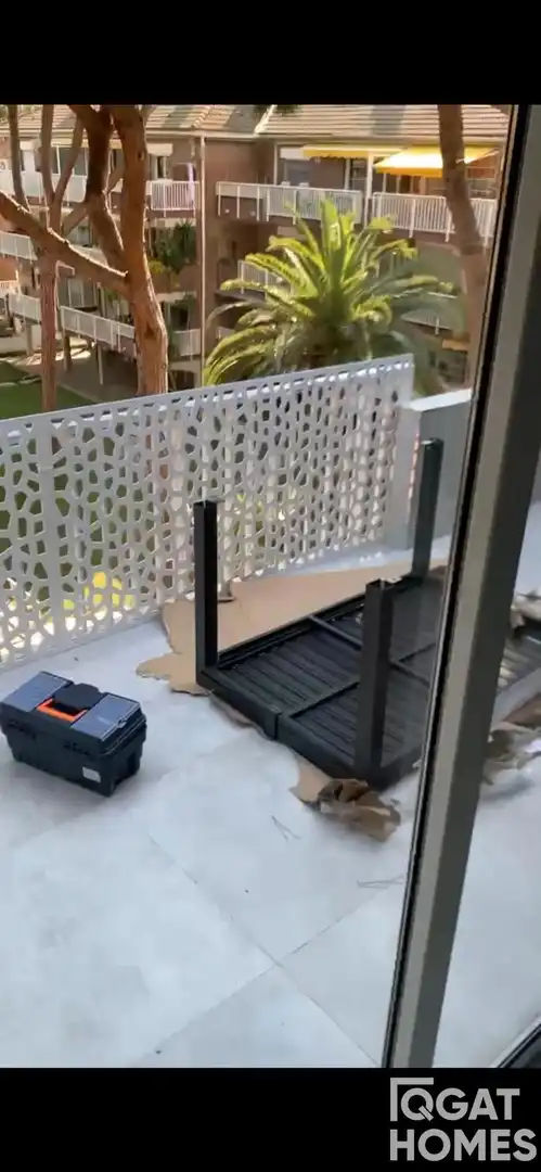 Terrasse von Dachboden zur Miete in Gavà mit Klimaanlage, Schwimmbad und Gemeinschaftspool