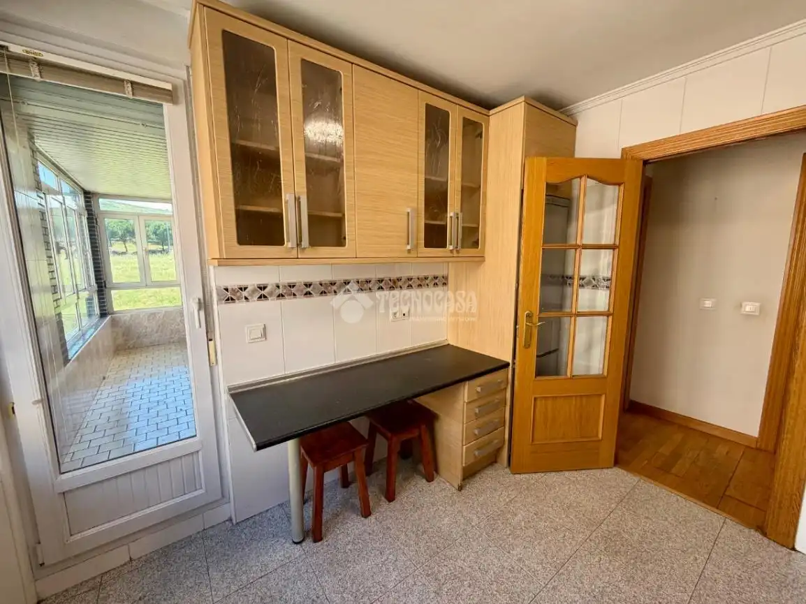 Küche von Wohnung zum Verkauf in León Capital  mit Heizung, Parkett und Terrasse