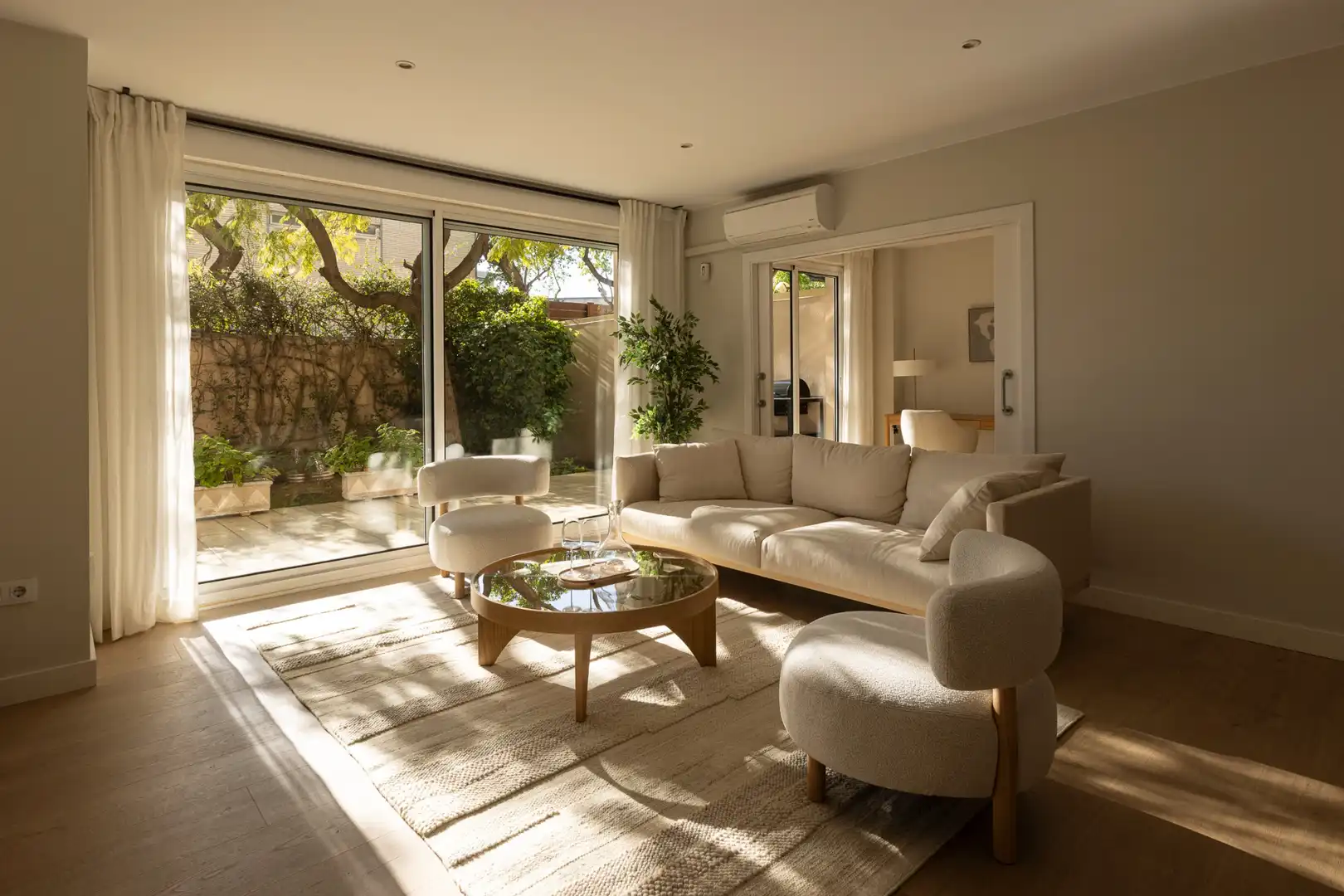 Wohnzimmer von Wohnung zum Verkauf in Badalona mit Klimaanlage, Heizung und Privatgarten