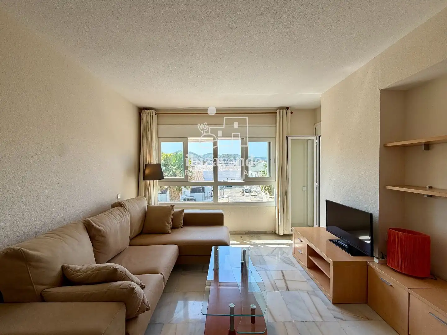 Living room of Flat for sale in Eivissa  with Air Conditioner, Swimming Pool and Furnished