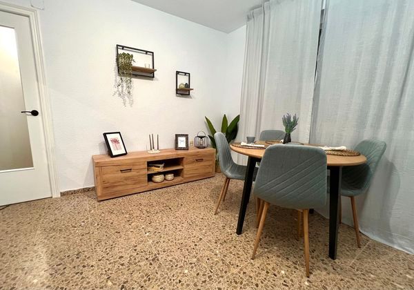 Dining room of Flat to rent in Navajas  with Air Conditioner, Furnished and Washing machine