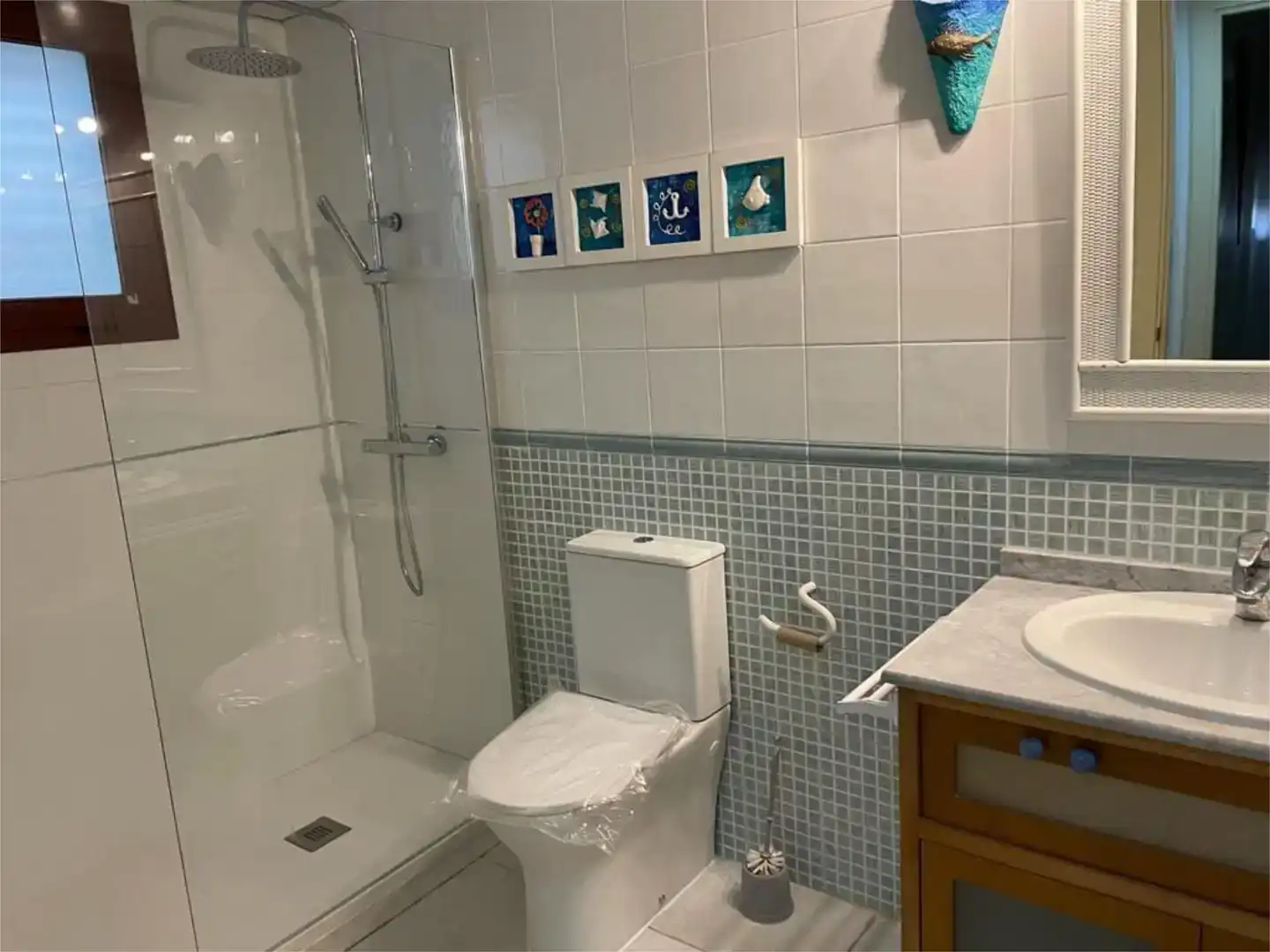 Bathroom of Flat for sale in Vera  with Air Conditioner, Private garden and Swimming Pool