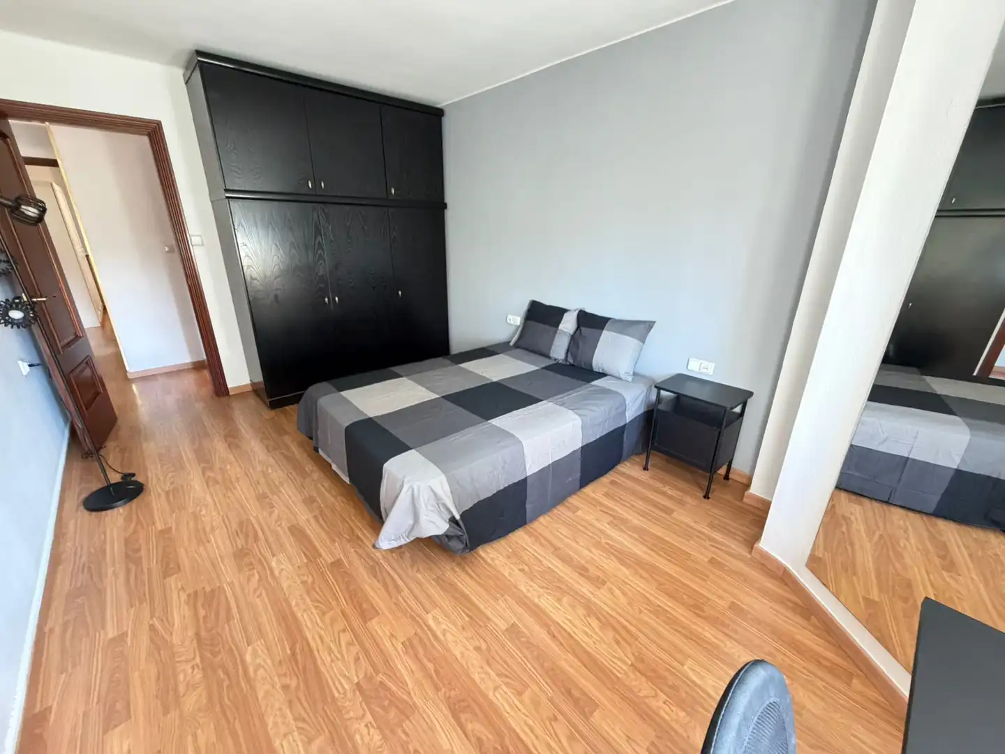 Bedroom of Flat for rent in Lleida  with Air Conditioner, Heating and Parquet flooring