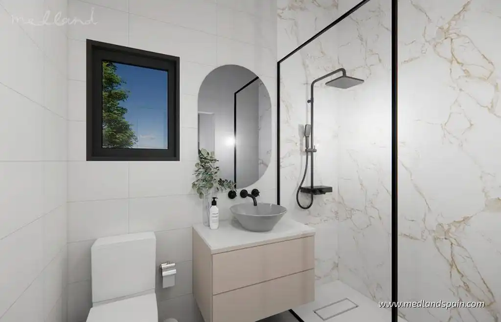 Baño de Casa o chalet en venta en Rojales con Jardín privado, Terraza y Piscina