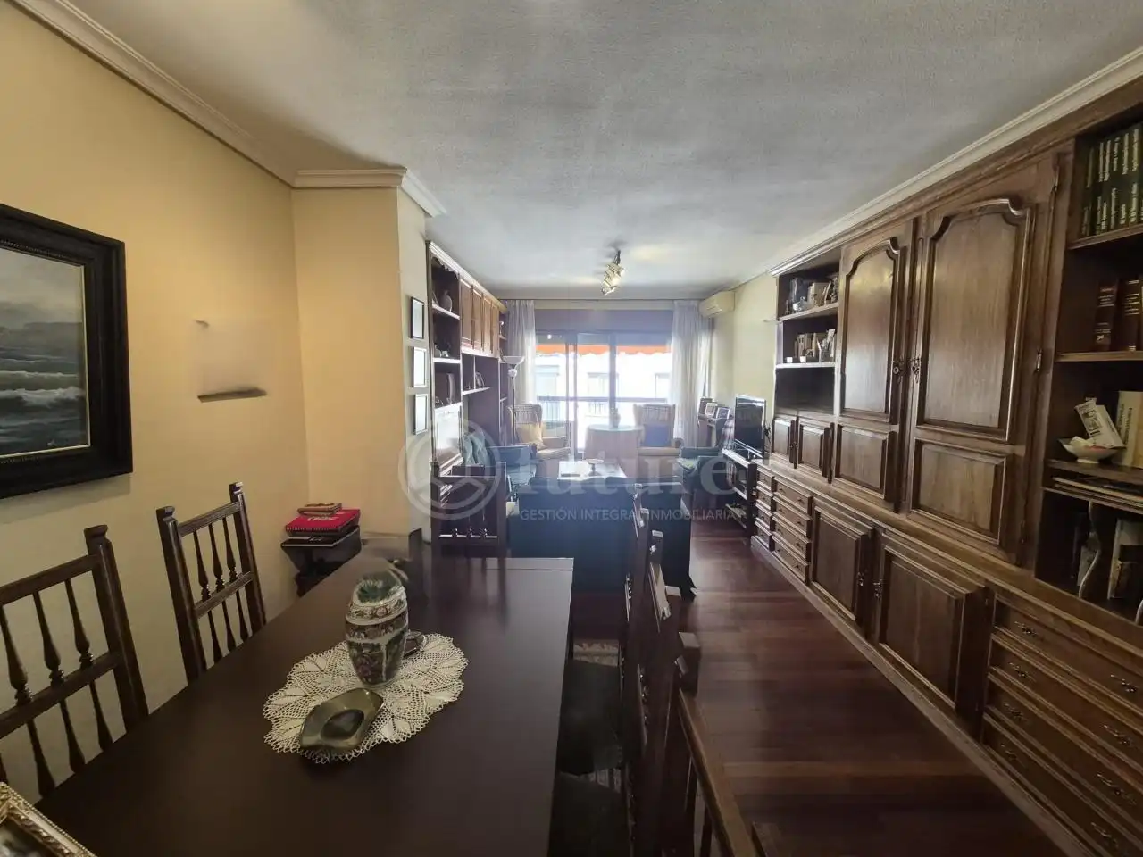 Living room of Flat for sale in Salamanca  with Heating, Terrace and Furnished