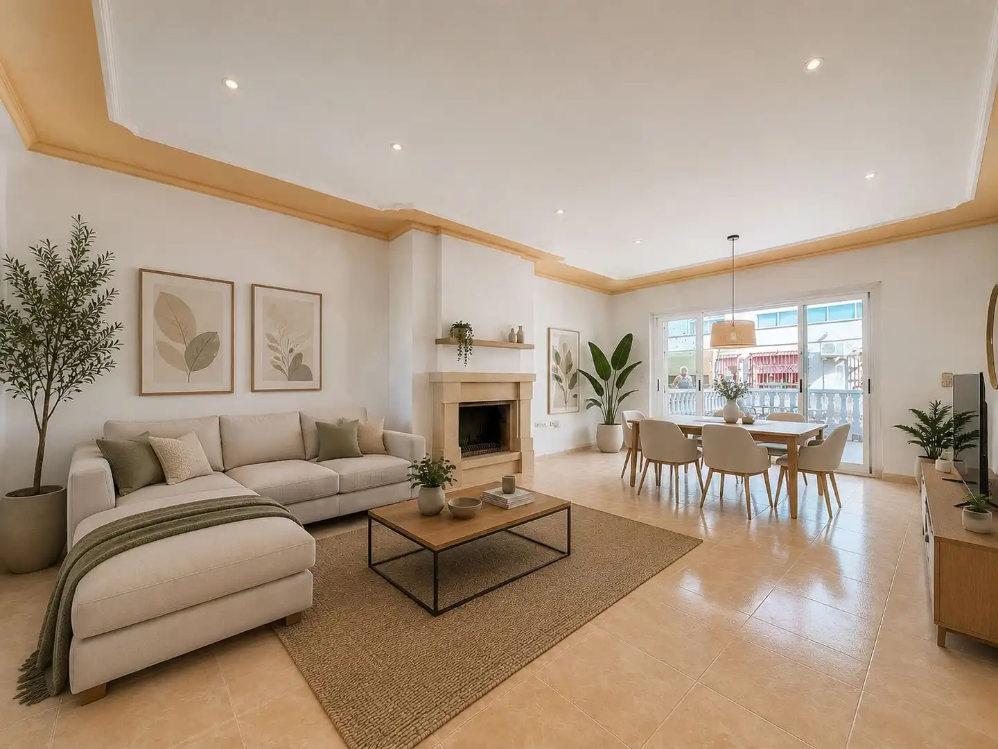 Sala d'estar de Casa o xalet en venda en Murcia amb Aire condicionat i Terrassa