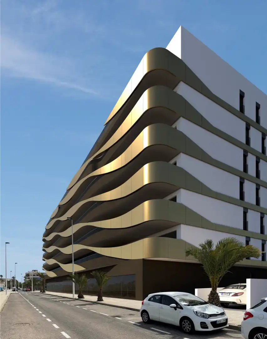 Vista exterior de Piso en venta en Elche / Elx con Aire acondicionado, Calefacción y Terraza