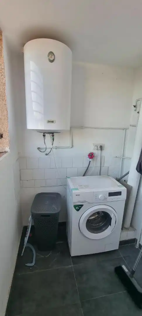 Badezimmer von Wohnung zum Verkauf in Badalona mit Parkett, Ofen und Alarm