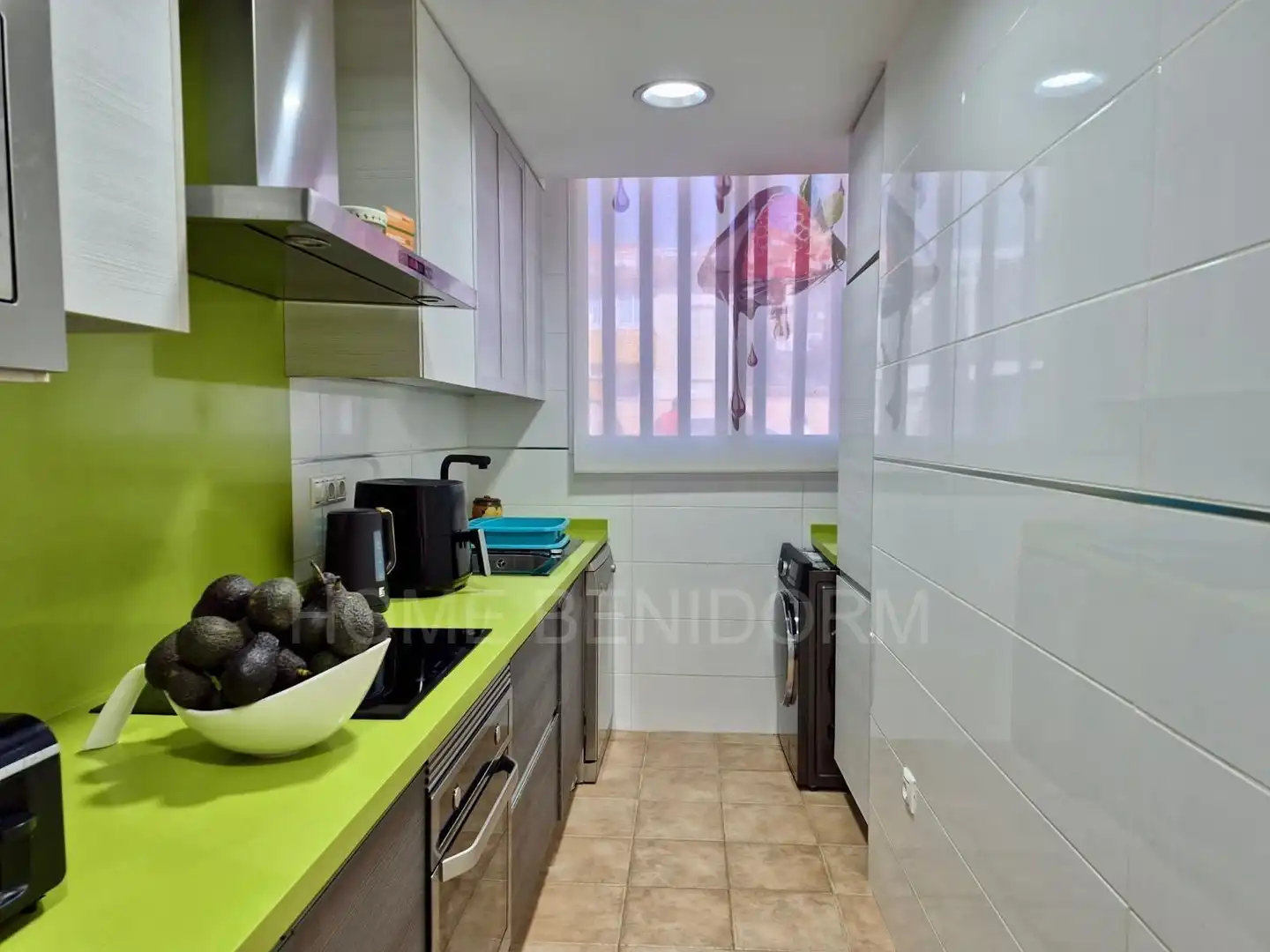 Cocina de Casa adosada en venta en Finestrat con Jardín privado y Piscina comunitaria