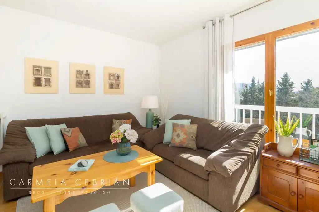 Sala d'estar de Apartament de lloguer en Biescas, Huesca