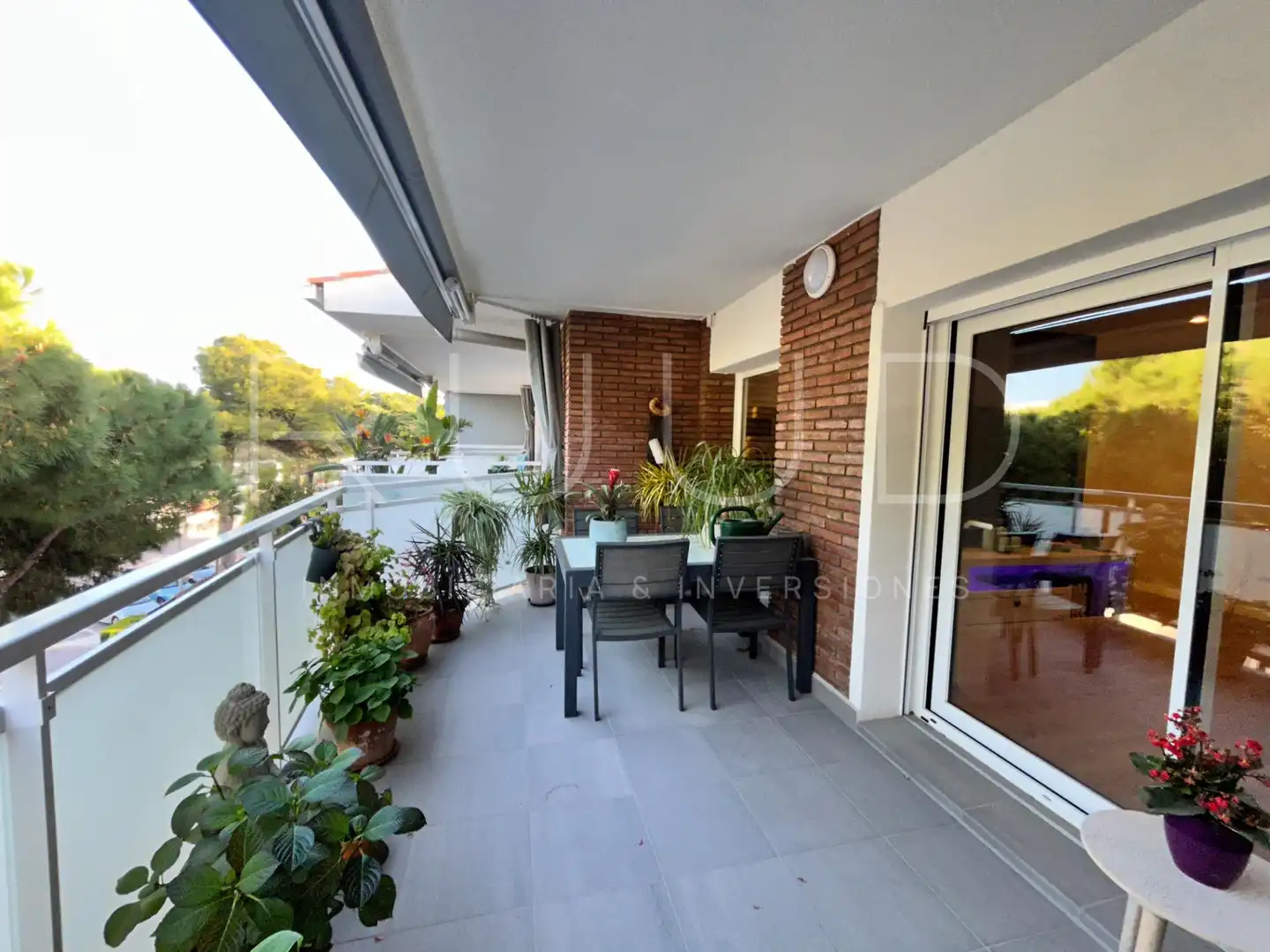 Terrace of Flat for sale in Castelldefels  with Air Conditioner, Heating and Parquet flooring
