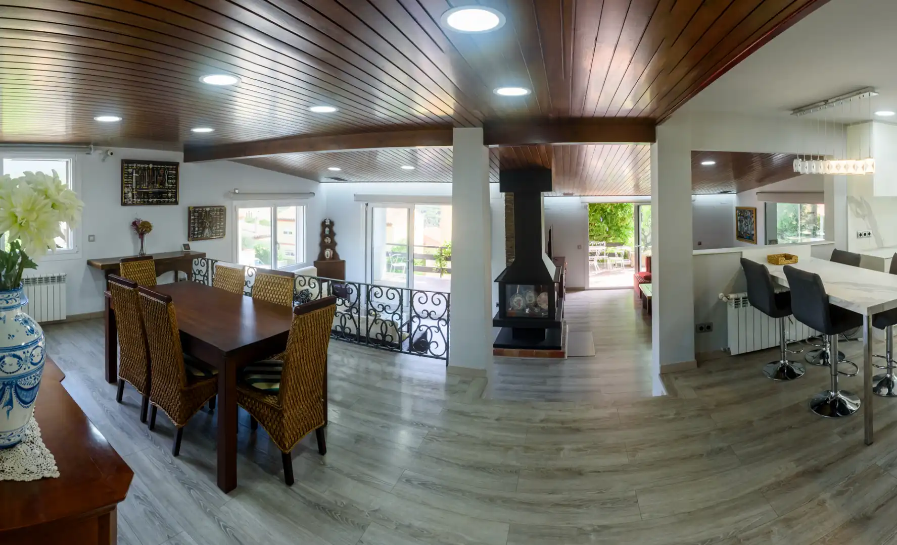 Esszimmer von Haus oder Chalet zum Verkauf in Agullana mit Klimaanlage, Heizung und Privatgarten