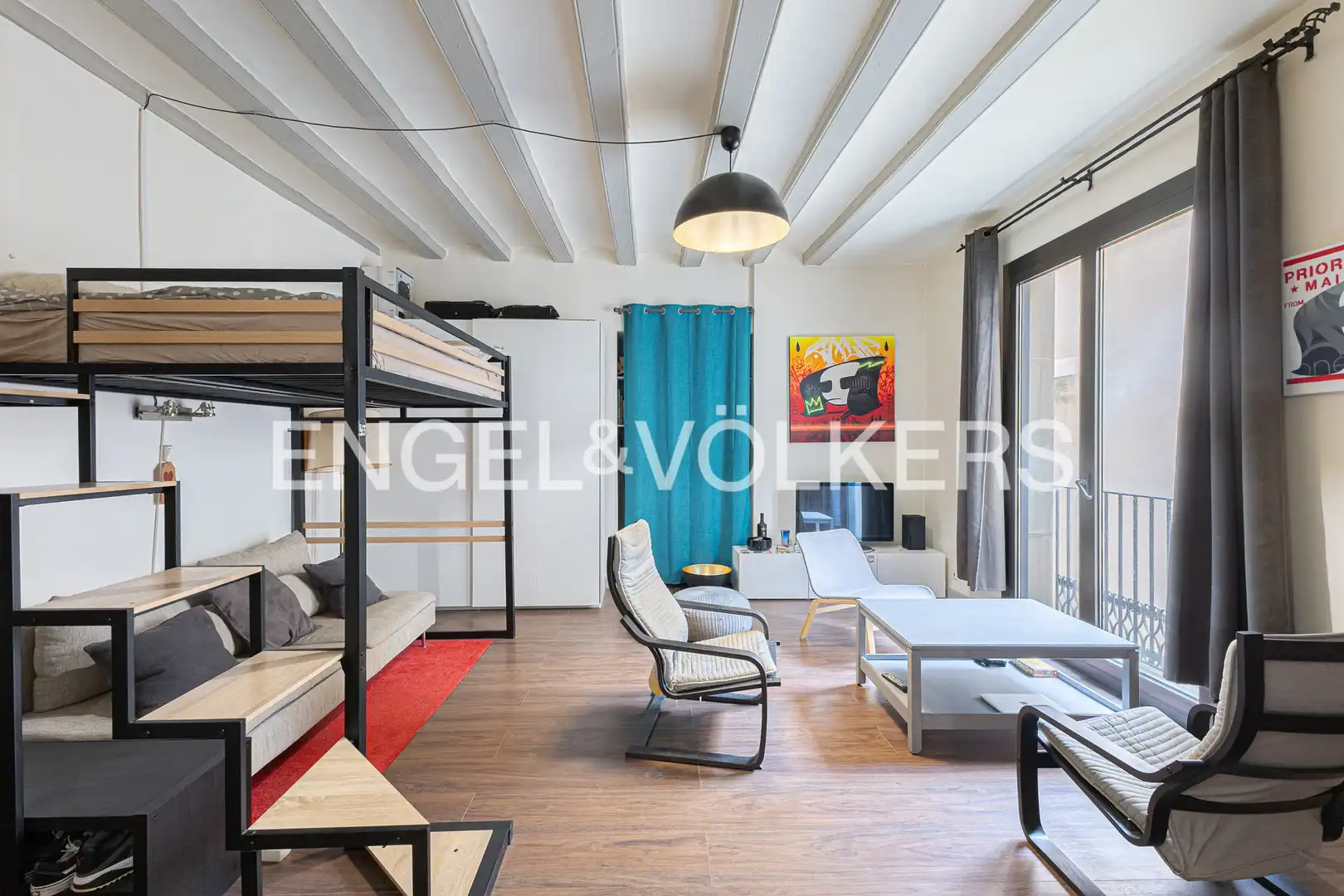 Sala de estar de Piso en venta en Barcelona con Aire acondicionado, Calefacción y Balcón