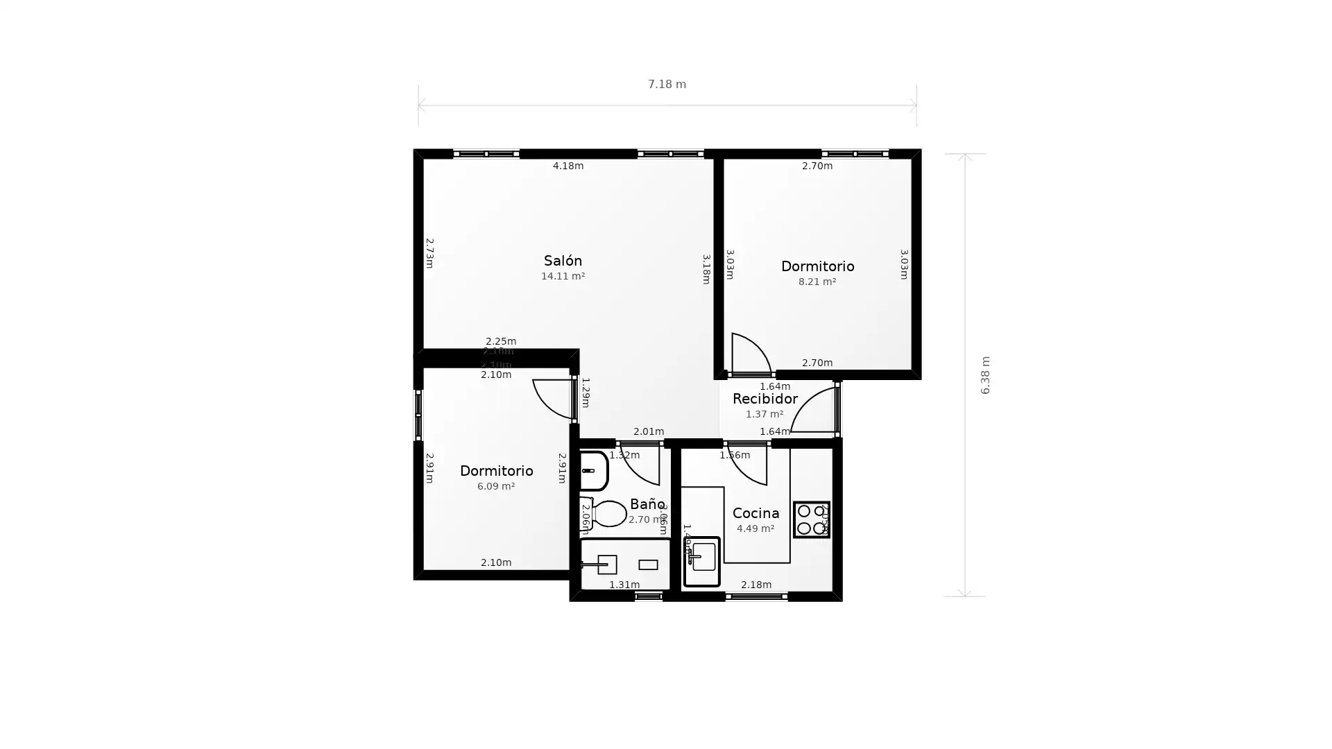 Piso en venta en Madrid con Aire acondicionado, Calefacción y Horno