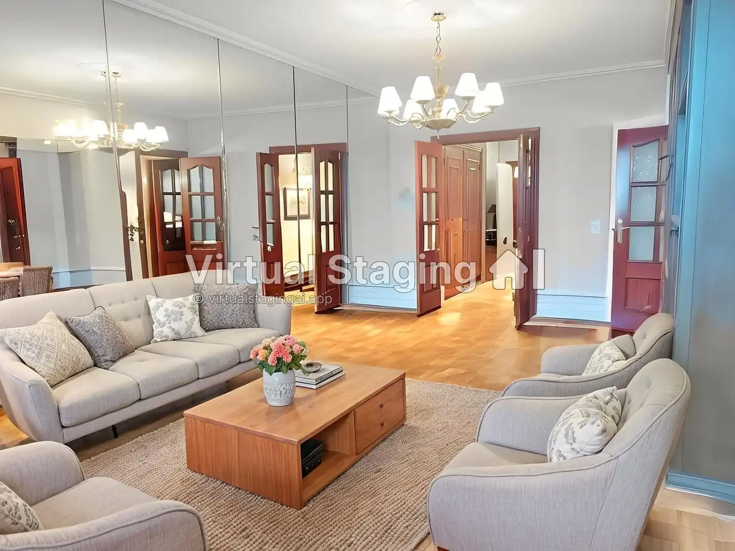 Living room of Flat for sale in Alcalá de Henares  with Heating, Terrace and Furnished