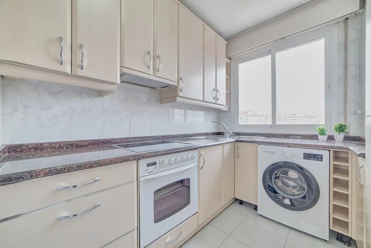 Kitchen of Flat for sale in Burlada / Burlata  with Heating, Parquet flooring and Terrace