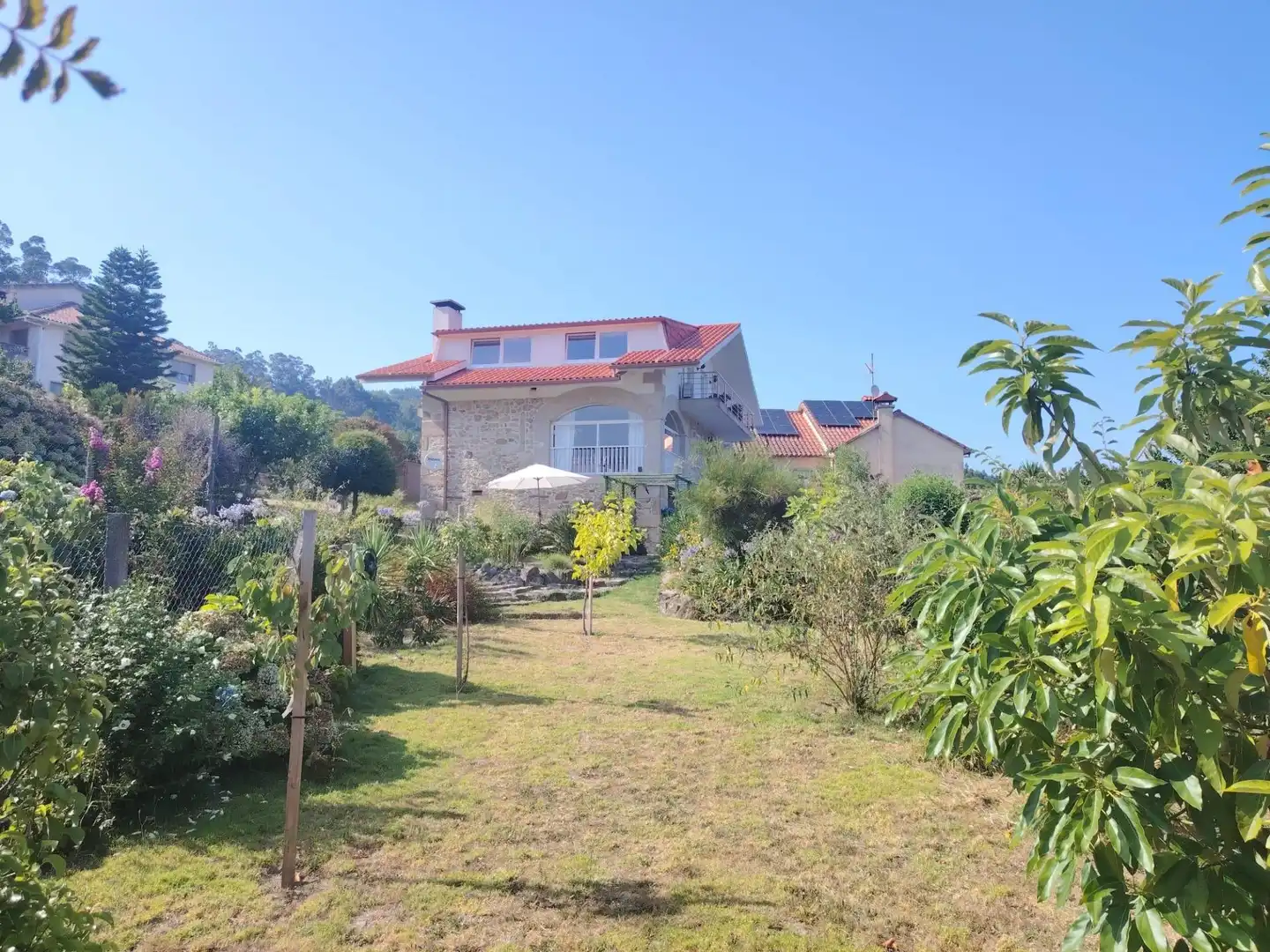 Jardí de Casa o xalet en venda en O Rosal   amb Terrassa, Piscina i Balcó