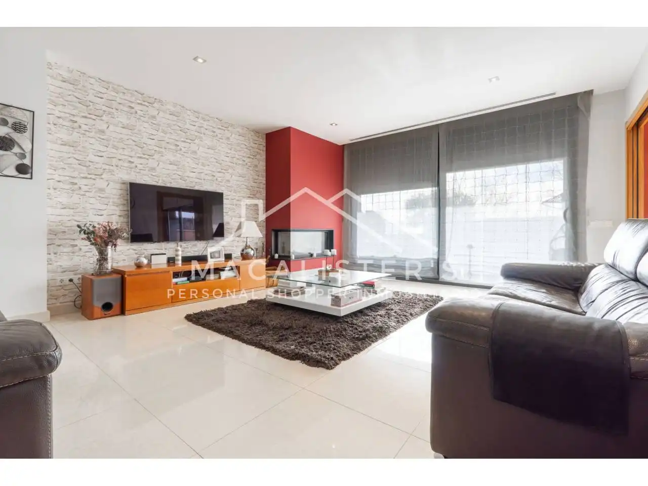 Sala de estar de Casa o chalet en venta en Teià con Aire acondicionado, Calefacción y Jardín privado