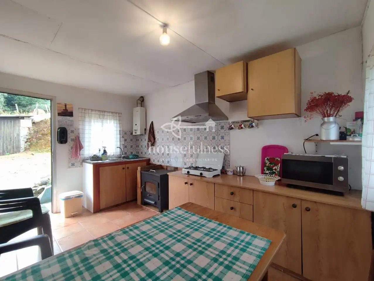 Cocina de Casa o chalet en venta en Moeche con Calefacción, Jardín privado y Amueblado
