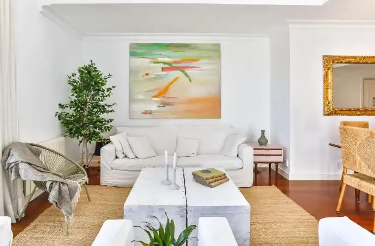 Sala de estar de Ático en venta en Barcelona con Aire acondicionado, Calefacción y Parquet