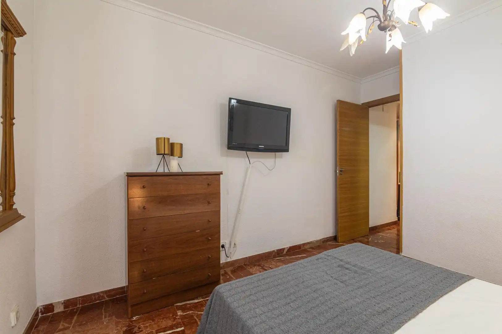 Schlafzimmer von Wohnung zum Verkauf in Elche / Elx mit Klimaanlage, Heizung und Balkon