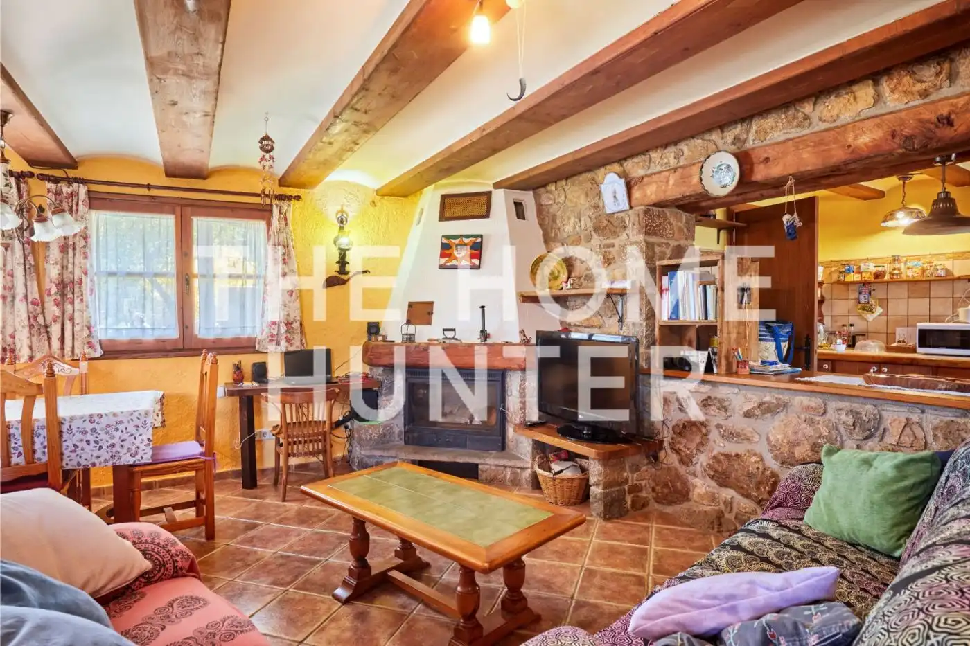 Sala d'estar de Casa o xalet en venda en Saldes amb Calefacció, Jardí privat i Terrassa
