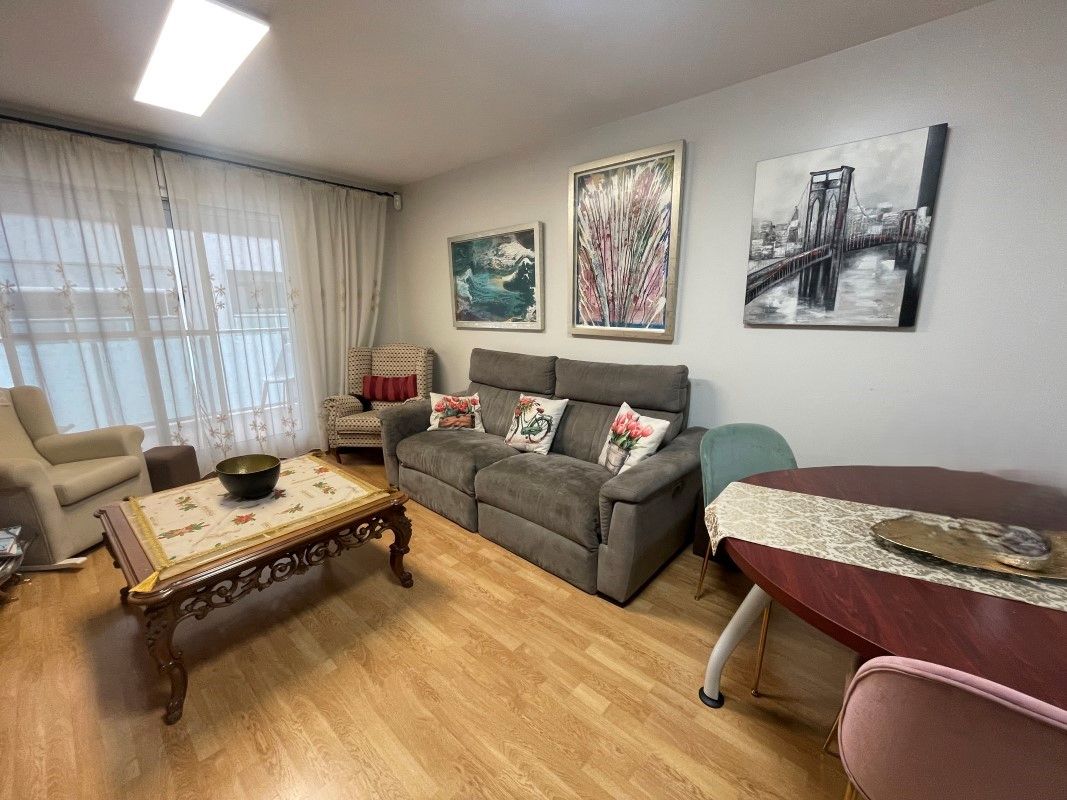 Sala de estar de Piso en venta en El Real de Gandia con Aire acondicionado, Amueblado y Balcón