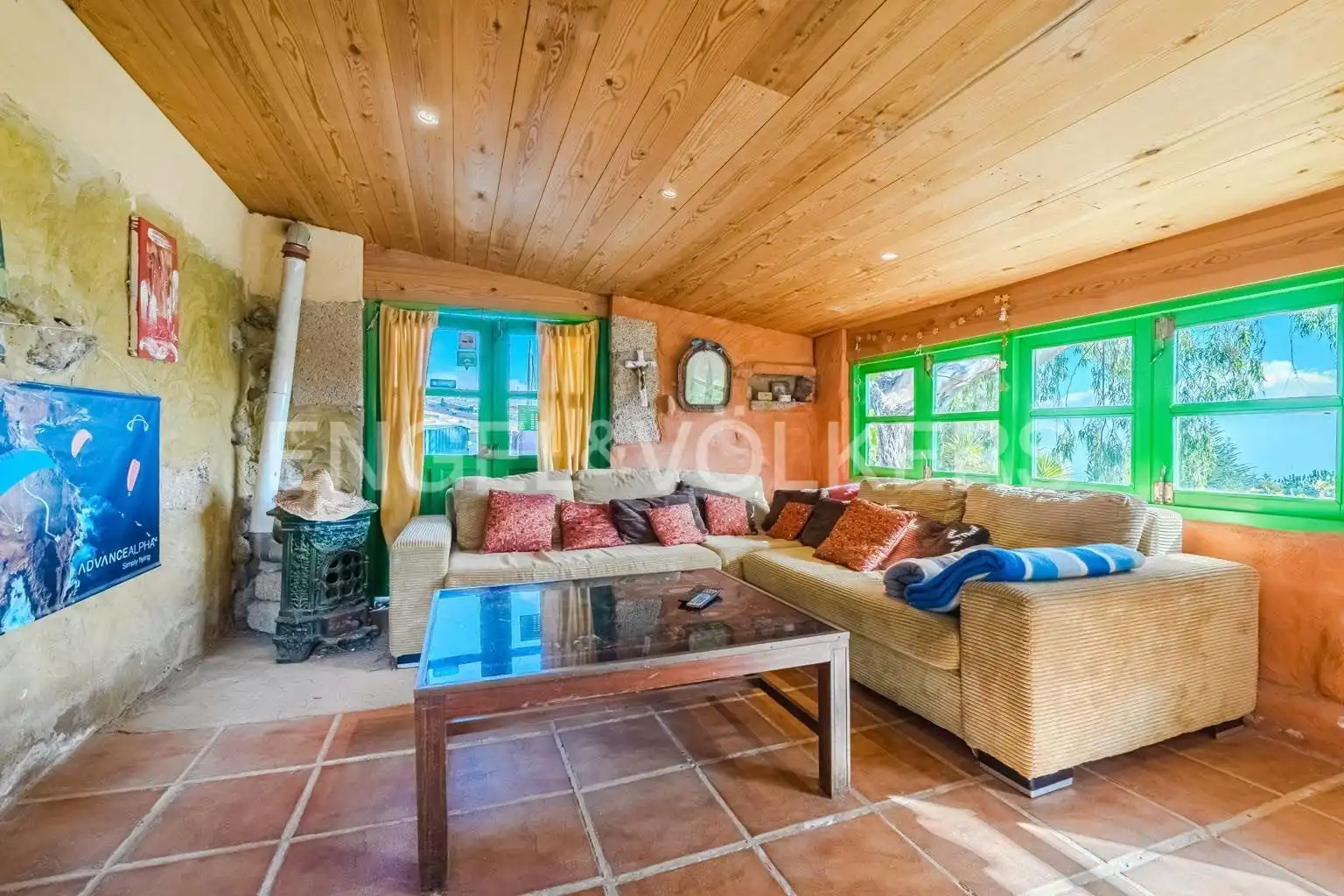 Living room of Houses for sale in Vilaflor de Chasna  with Terrace and Furnished
