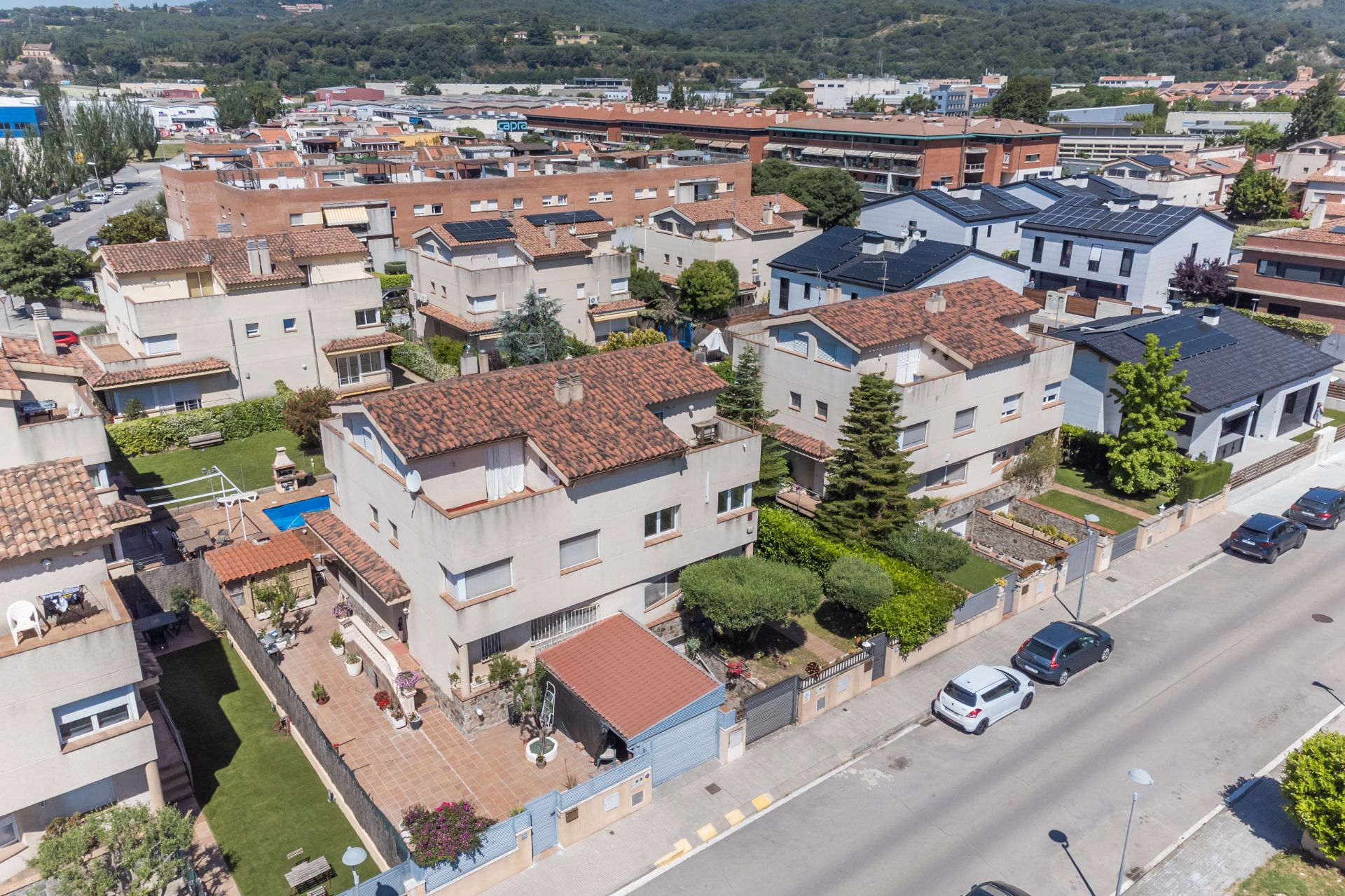 Exterior view of Single-family semi-detached for sale in La Garriga  with Heating, Private garden and Terrace
