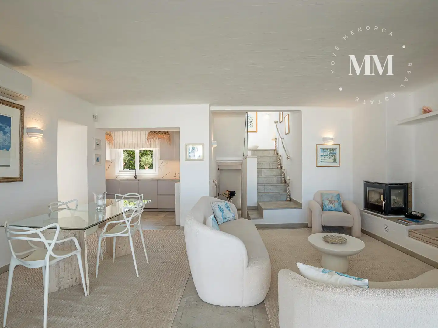 Sala de estar de Casa o chalet en venta en Sant Lluís con Aire acondicionado, Calefacción y Jardín privado