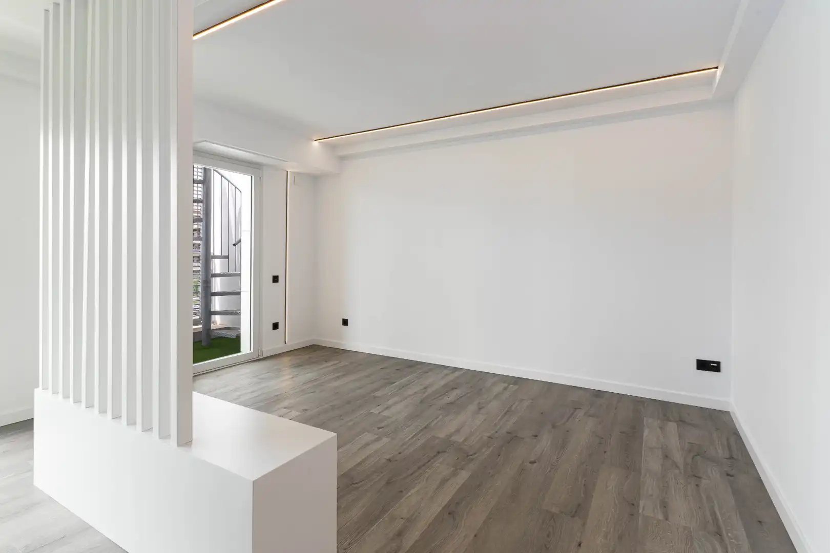 Sala d'estar de Pis en venda en Sant Andreu de Llavaneres amb Aire condicionat, Calefacció i Jardí privat