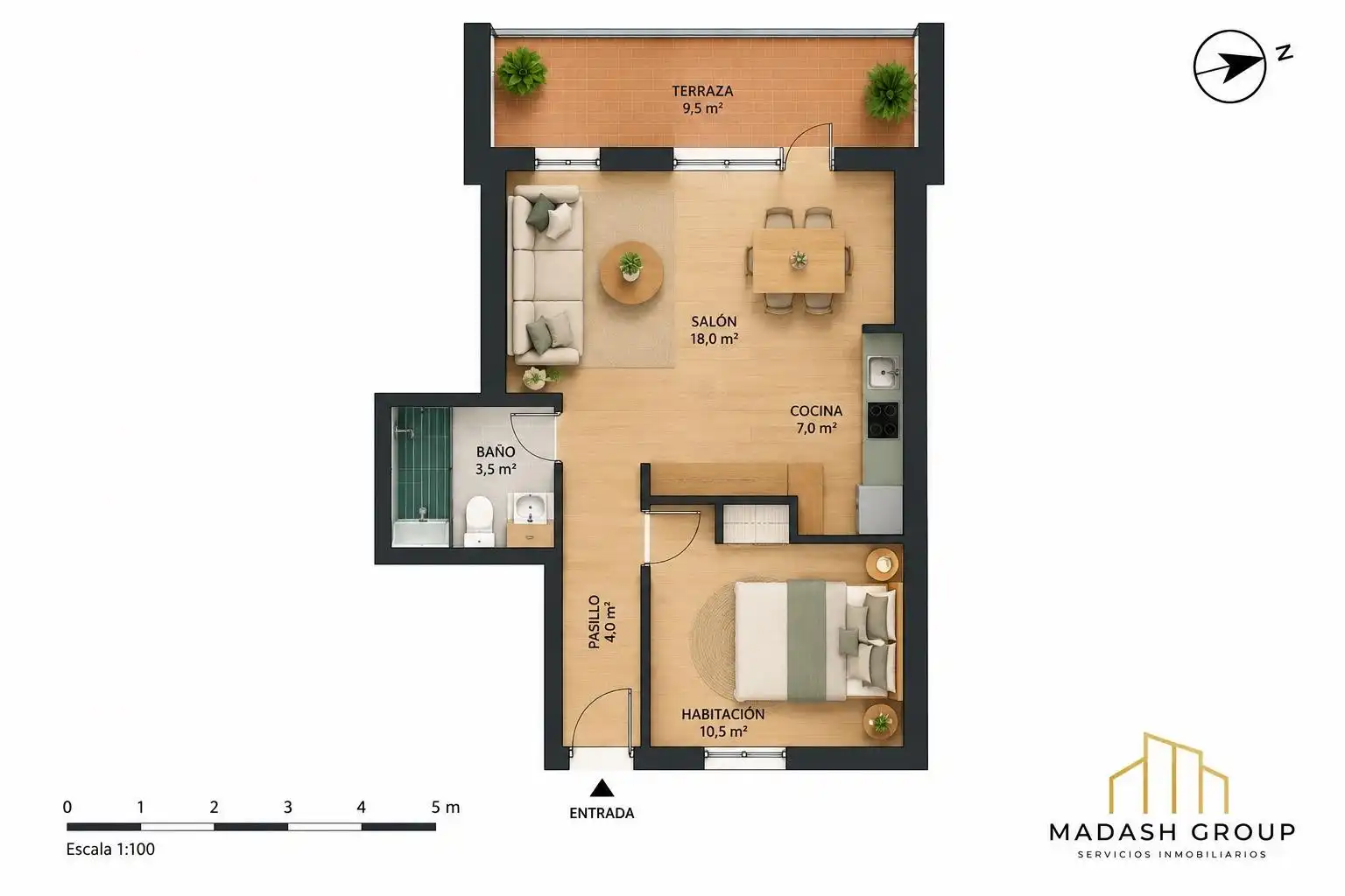 Wohnung zum Verkauf in Reus mit Parkett und Terrasse