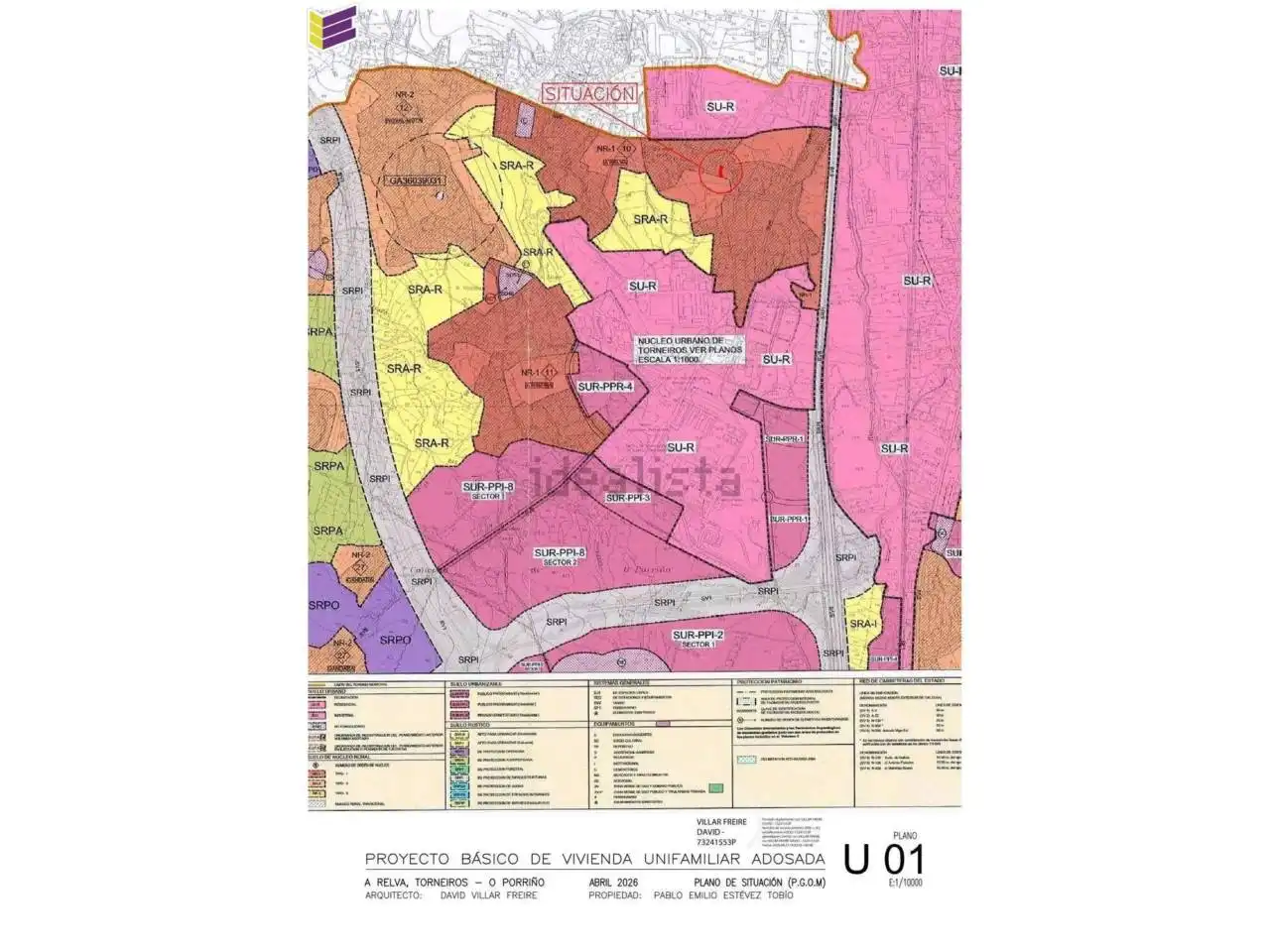 Terreno en venta en O Porriño  