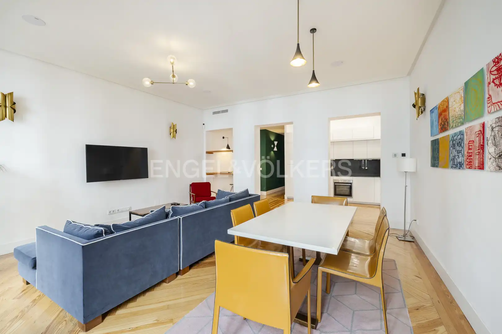 Sala d'estar de Pis de lloguer en Madrid amb Aire condicionat, Calefacció i Parquet