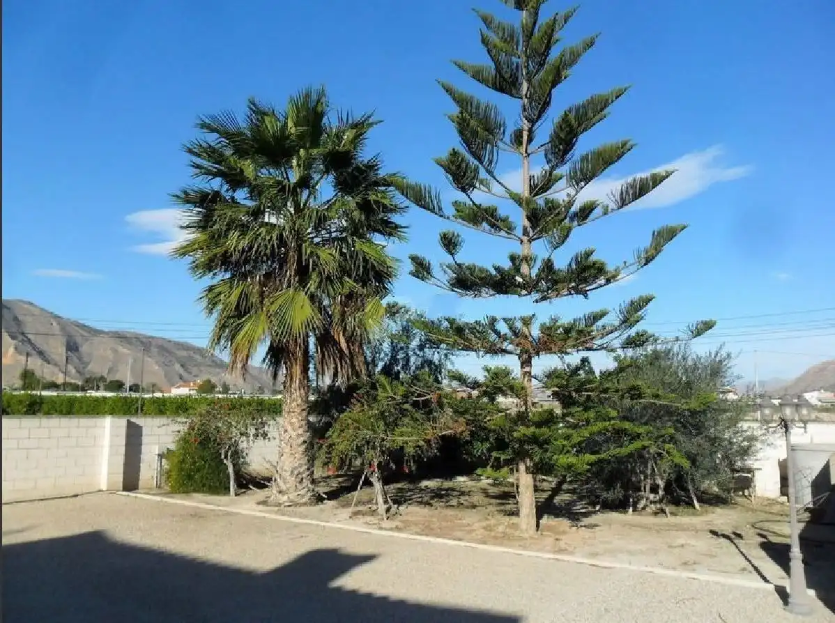 Außenansicht von Haus oder Chalet zur Miete in Orihuela mit Klimaanlage, Heizung und Privatgarten