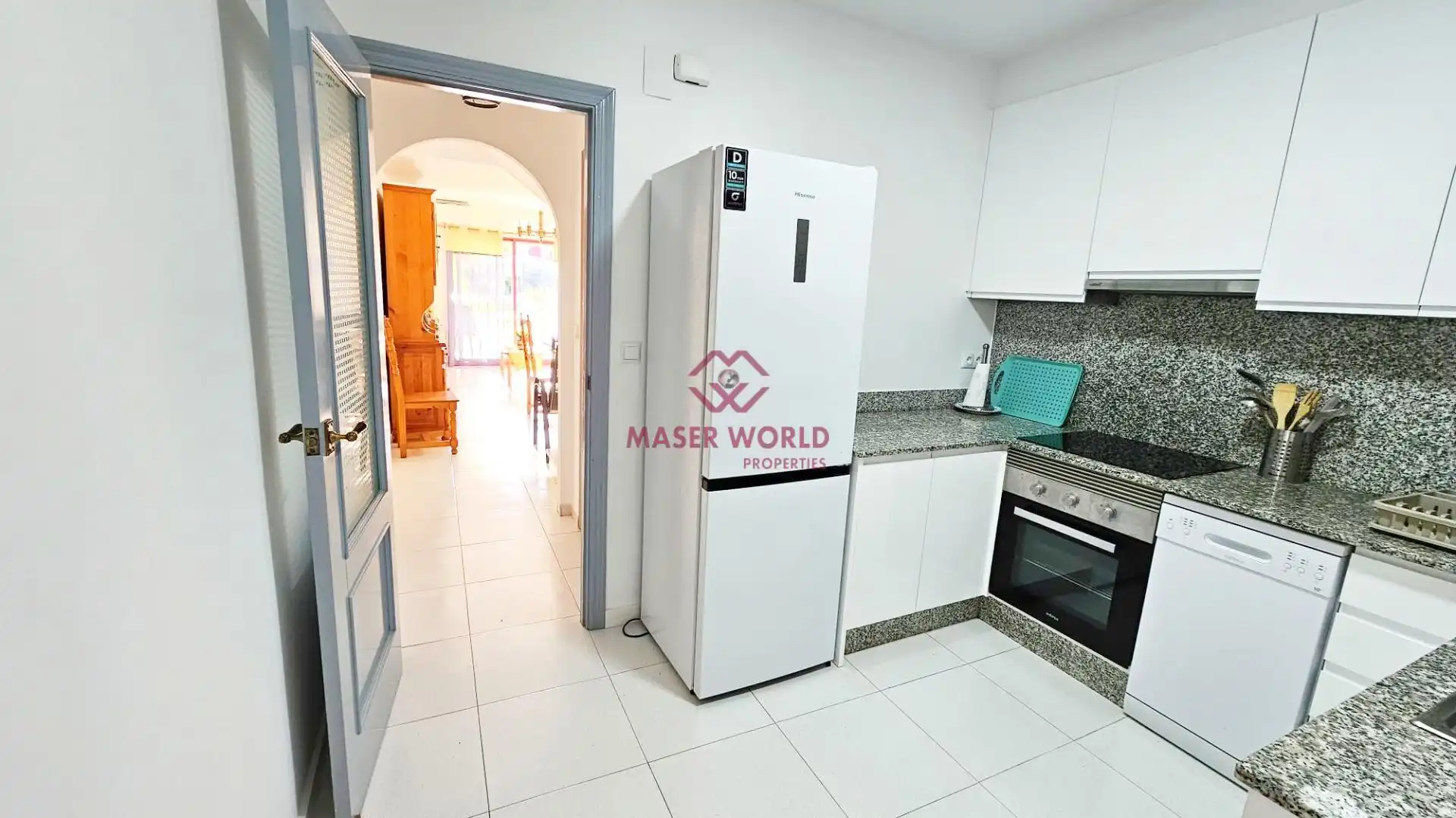 Cocina de Dúplex en venta en Mazarrón con Piscina comunitaria