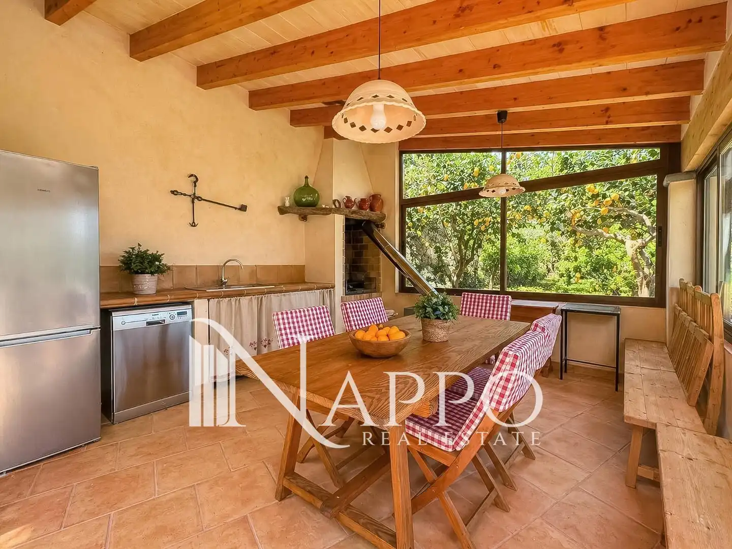 Kitchen of Houses for sale in Sóller  with Air Conditioner, Storage room and Swimming Pool