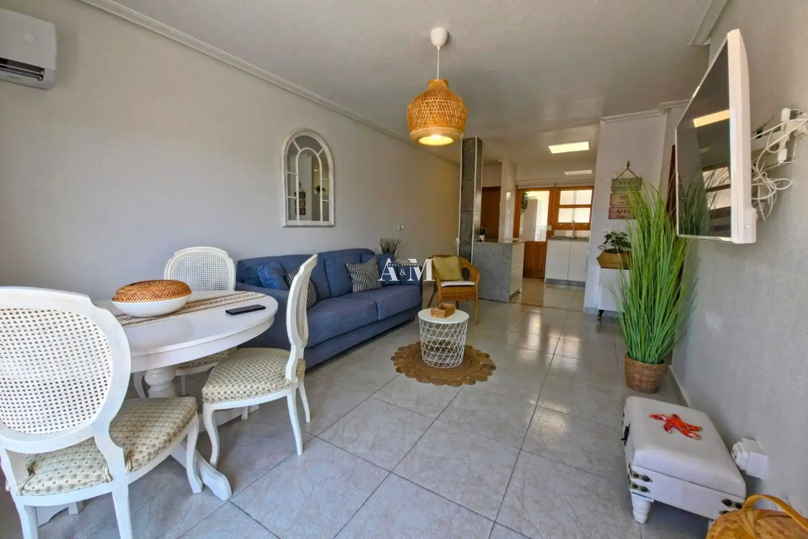 Living room of Flat for rent in Pilar de la Horadada  with Air Conditioner, Heating and Terrace