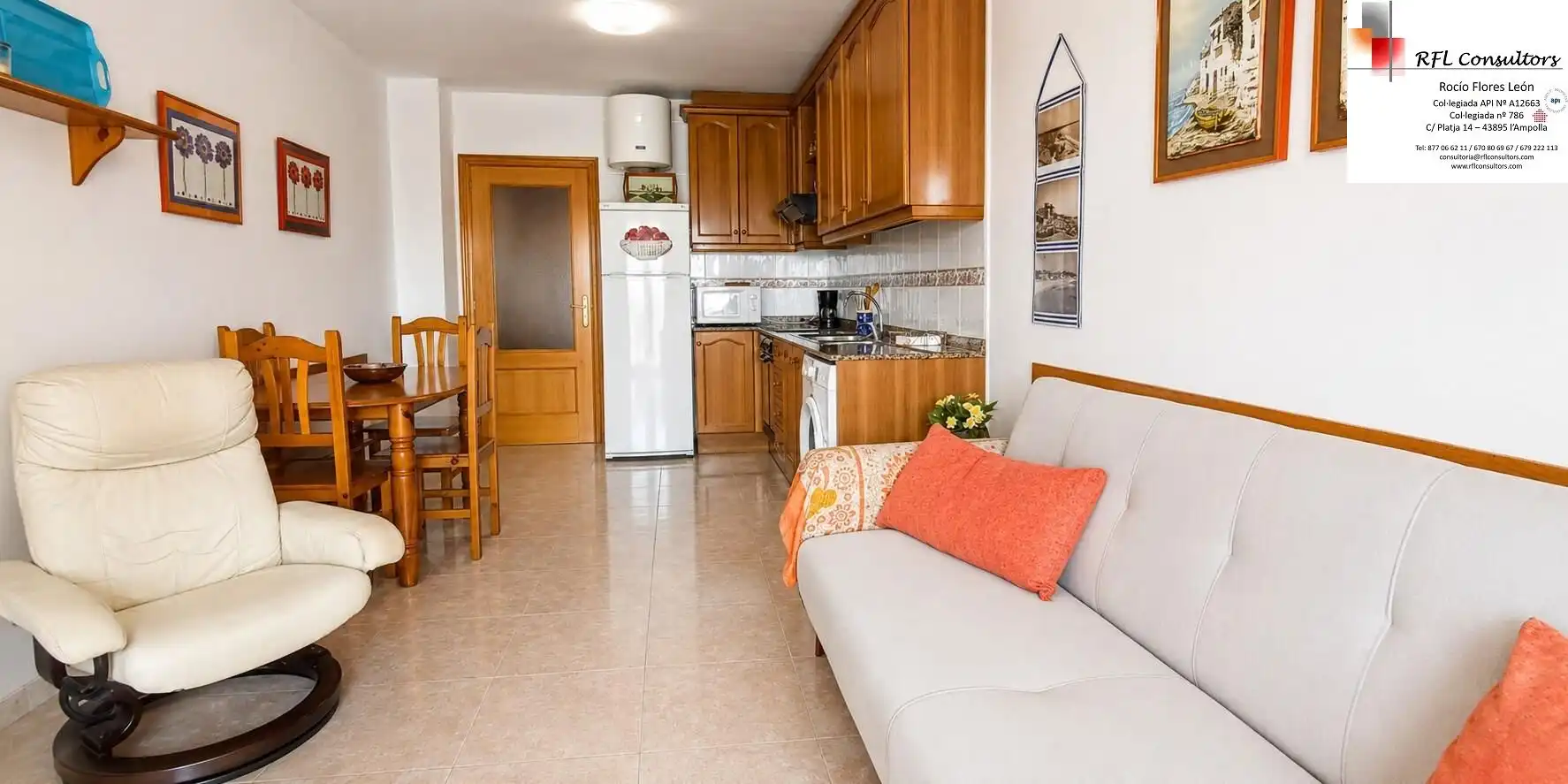 Küche von Wohnungen zum Verkauf in Torreblanca mit Privatgarten, Terrasse und Abstellraum