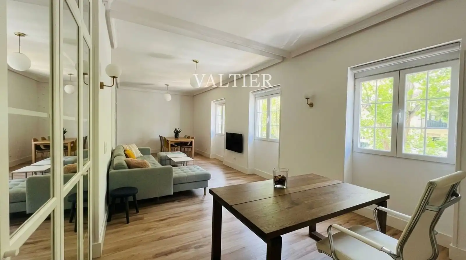 Living room of Flat for rent in Retiro