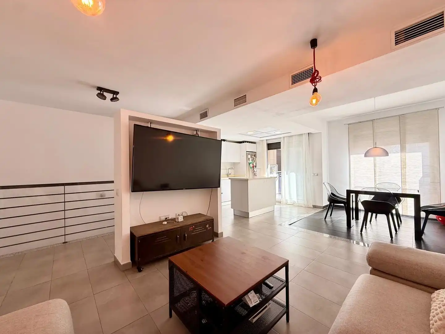 Living room of Duplexes for sale in Almería  with Air Conditioner, Terrace and Storage room